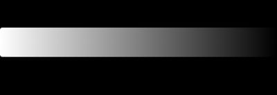 A grayscale ramp built with no saturation at all, only changes in brightness