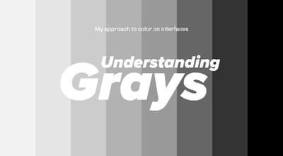 Cover illustration of a grayscale palette used in user interface design